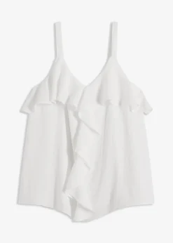 bonprix Top à bretelles fines en satin brillant|Femme Chemisiers|T-Shirts & Tops