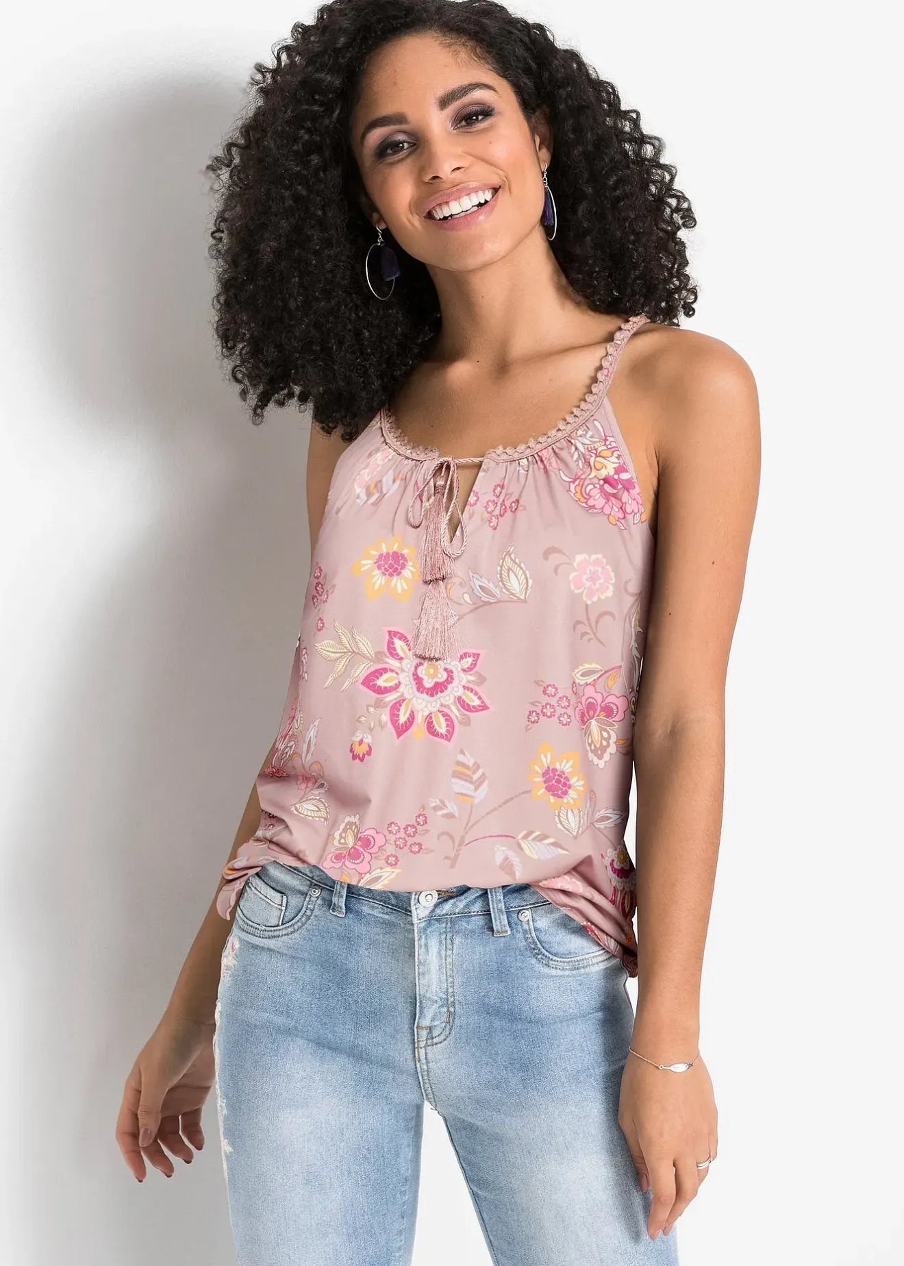 Femme bonprix T-Shirts & Tops|Top à bretelles spaghetti