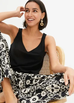 Femme bonprix Basiques|T-Shirts & Tops|Top 100% coton