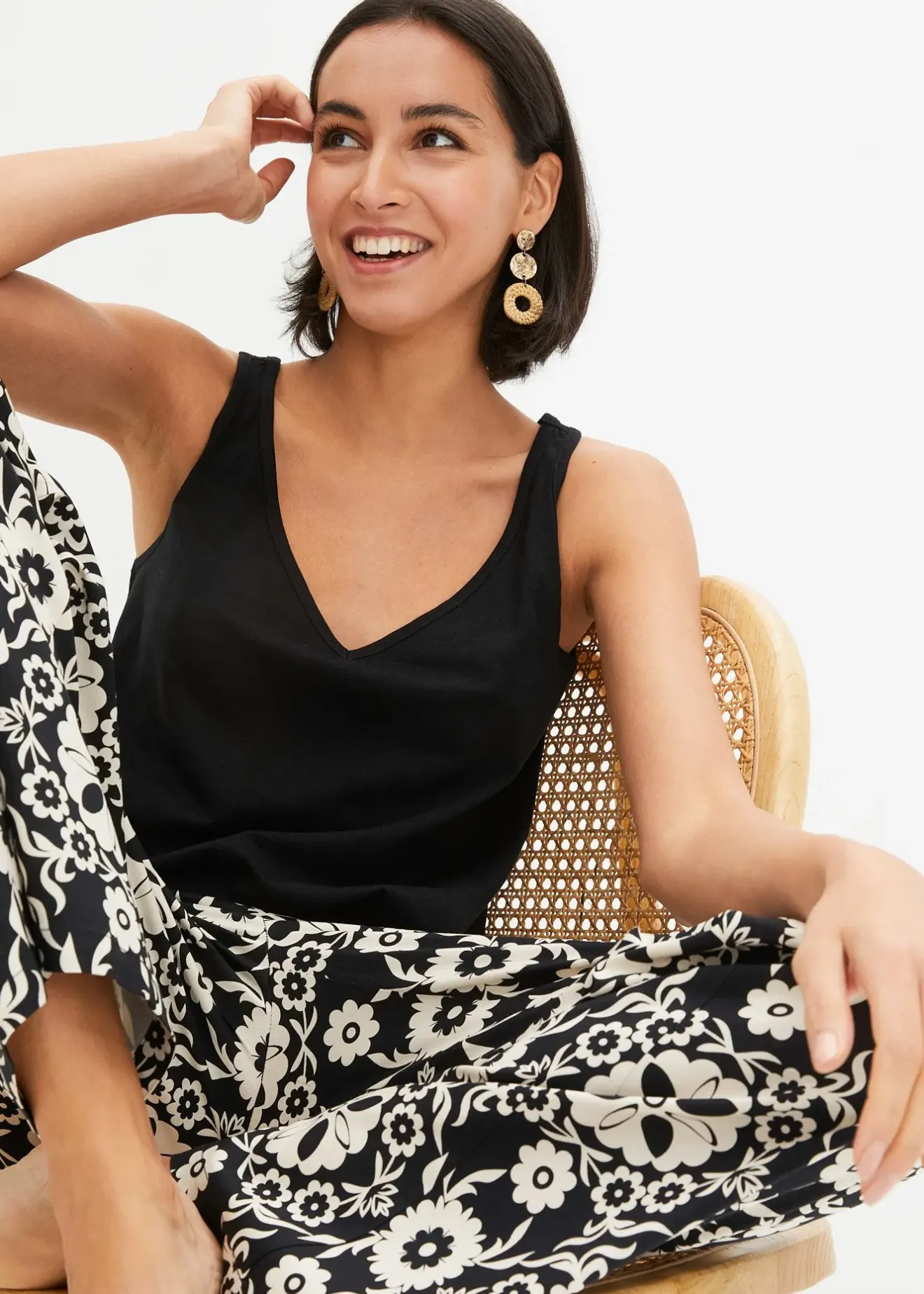 Femme bonprix Basiques|T-Shirts & Tops|Top 100% coton