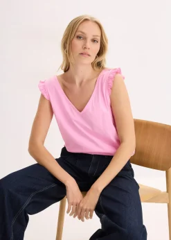 Femme bonprix T-Shirts & Tops|Top 100% coton