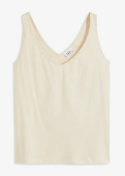 bonprix Top 100% coton|Femme Basiques|T-Shirts & Tops