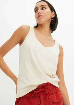 bonprix Top 100% coton|Femme Basiques|T-Shirts & Tops