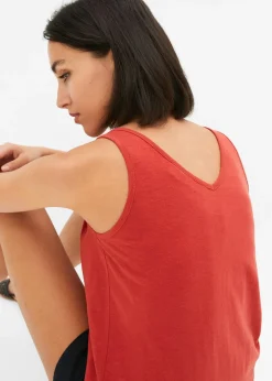 bonprix Top 100% coton|Femme Basiques|T-Shirts & Tops