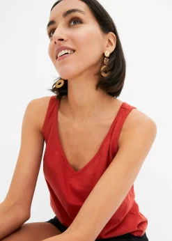 bonprix Top 100% coton|Femme Basiques|T-Shirts & Tops