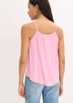 Femme bonprix T-Shirts & Tops|Top à fines bretelles en viscose fluide