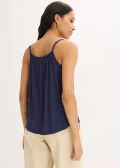 bonprix Top à fines bretelles en viscose fluide|Femme T-Shirts & Tops