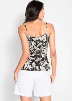 bonprix Top à fines bretelles en viscose extensible douce|Femme T-Shirts & Tops