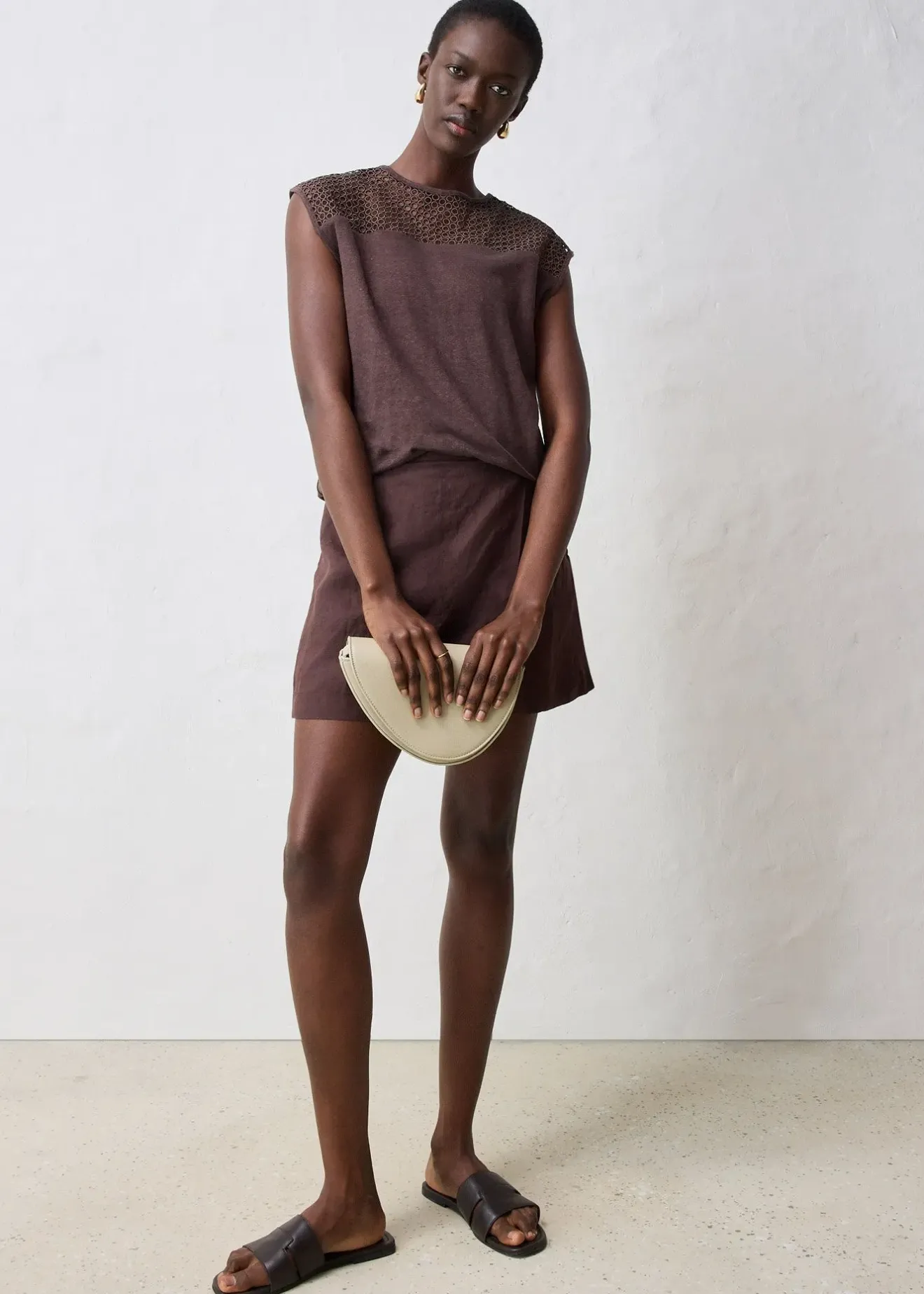 bonprix Top 100% lin|Femme Premium|T-Shirts & Tops