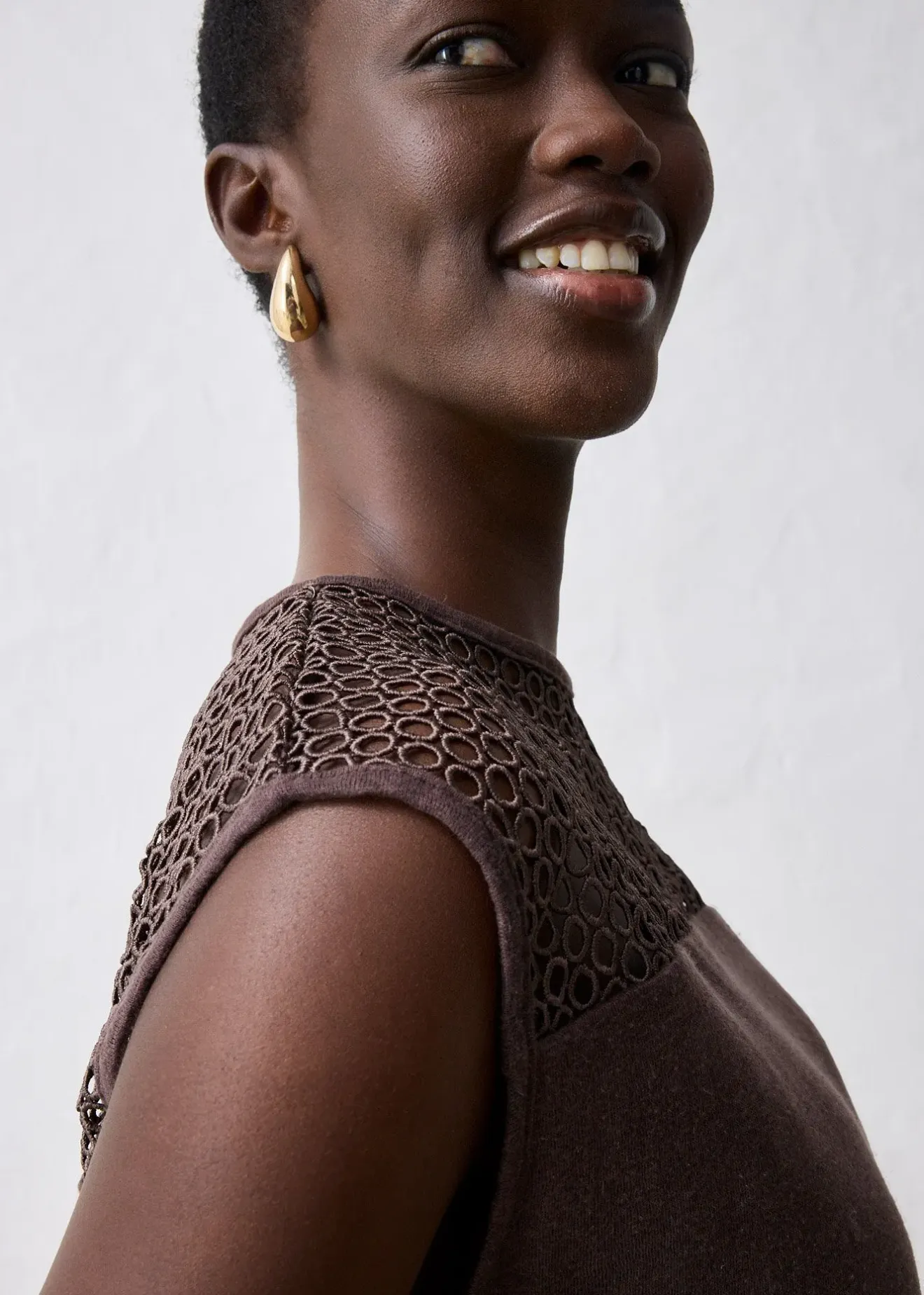 bonprix Top 100% lin|Femme Premium|T-Shirts & Tops