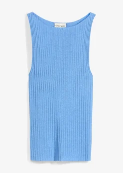 Femme bonprix Maille|T-Shirts & Tops|Top ajusté en maille de viscose mélangée