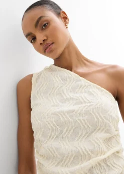 Femme bonprix T-Shirts & Tops|Top asymétrique en matière texturée