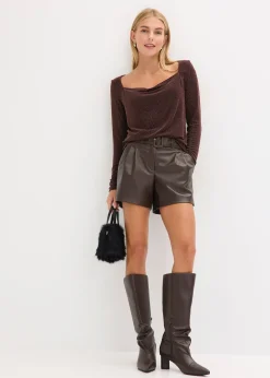 bonprix Top col bénitier|Femme T-Shirts & Tops