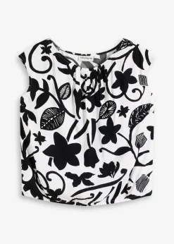 bonprix Top court sans manches en viscose fluide|Femme Chemisiers|T-Shirts & Tops