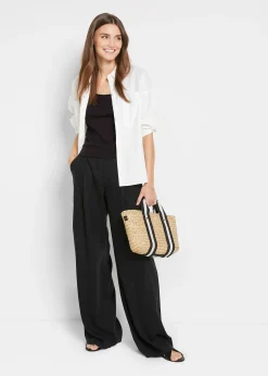 bonprix Top côtelé 100% coton|Femme Tricots De Peau|Basiques