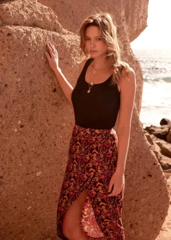 bonprix Top côtelé 100% coton|Femme Tricots De Peau|Basiques