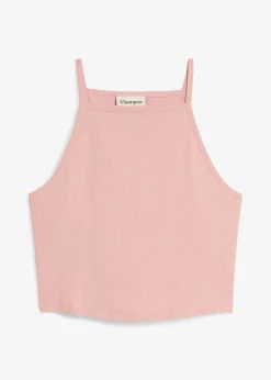 bonprix Top côtelé 100% coton|Femme T-Shirts & Tops