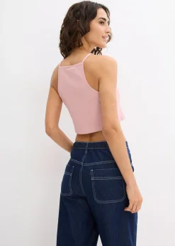 bonprix Top côtelé 100% coton|Femme T-Shirts & Tops