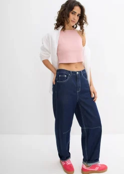 bonprix Top côtelé 100% coton|Femme T-Shirts & Tops