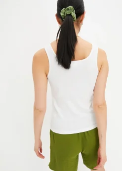 Femme bonprix Tricots De Peau|Basiques|Top côtelé 100% coton