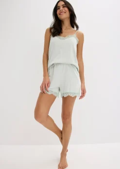 Femme bonprix Lingerie Nuit|Top de pyjama en coton et viscose