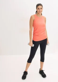 bonprix Top de sport à fronces, séchage rapide|Femme Vêtements De Sport|T-Shirts & Tops