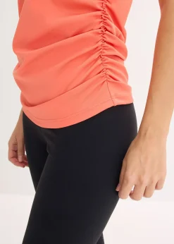 bonprix Top de sport à fronces, séchage rapide|Femme Vêtements De Sport|T-Shirts & Tops
