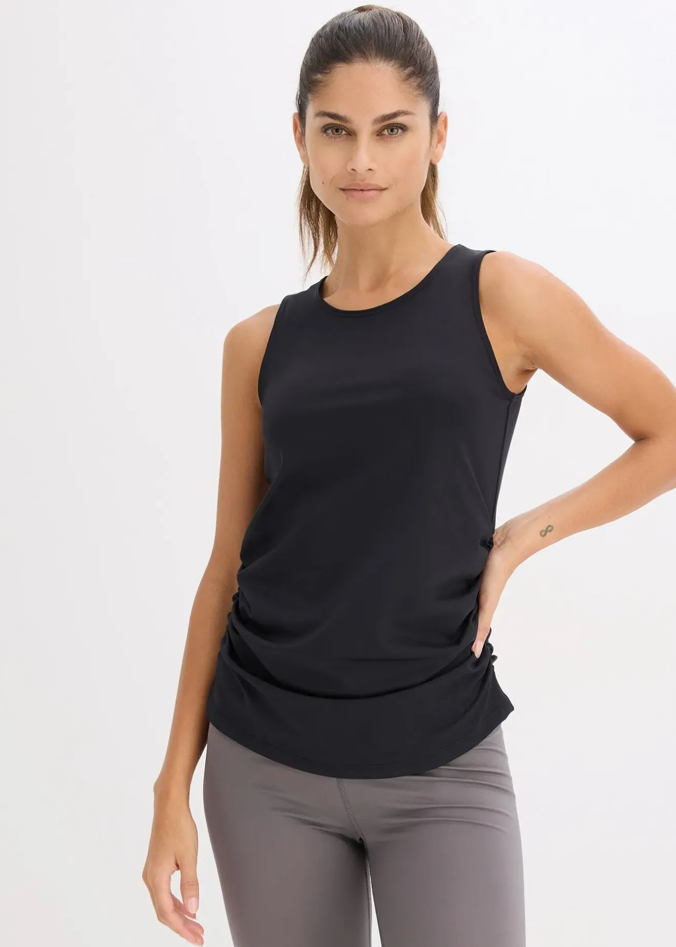 Femme bonprix Vêtements De Sport|T-Shirts & Tops|Top de sport à fronces, séchage rapide