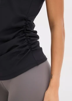 Femme bonprix Vêtements De Sport|T-Shirts & Tops|Top de sport à fronces, séchage rapide
