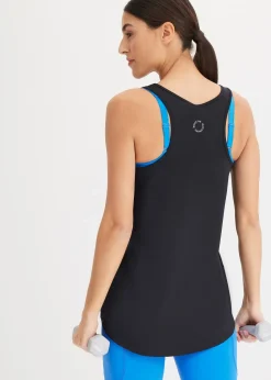 Femme bonprix Vêtements De Sport|T-Shirts & Tops|Top de sport avec dos nageur, séchage rapide