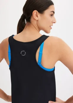 Femme bonprix Vêtements De Sport|T-Shirts & Tops|Top de sport avec dos nageur, séchage rapide