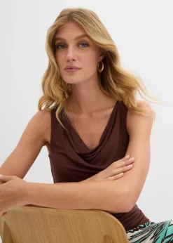 Femme bonprix T-Shirts & Tops|Top doux en viscose extensible