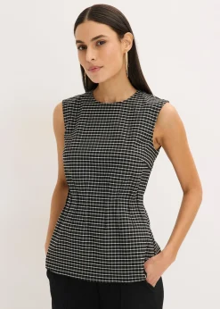 bonprix Top en bengaline|Femme T-Shirts & Tops