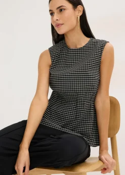 bonprix Top en bengaline|Femme T-Shirts & Tops