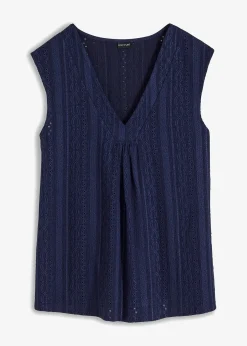 bonprix Top en broderie anglaise|Femme T-Shirts & Tops