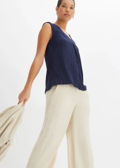 bonprix Top en broderie anglaise|Femme T-Shirts & Tops