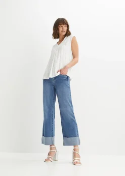 Femme bonprix T-Shirts & Tops|Top en broderie anglaise