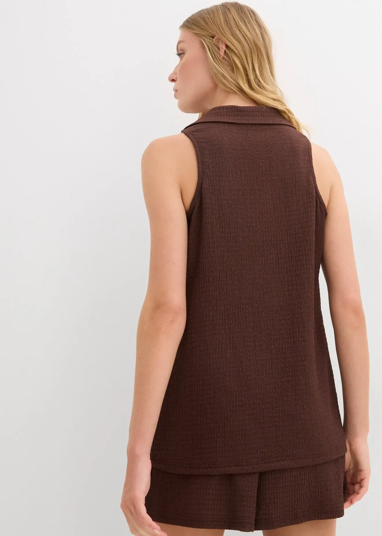 Femme bonprix T-Shirts & Tops|Top en crêpe texturé