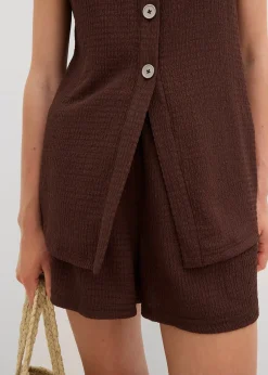 Femme bonprix T-Shirts & Tops|Top en crêpe texturé