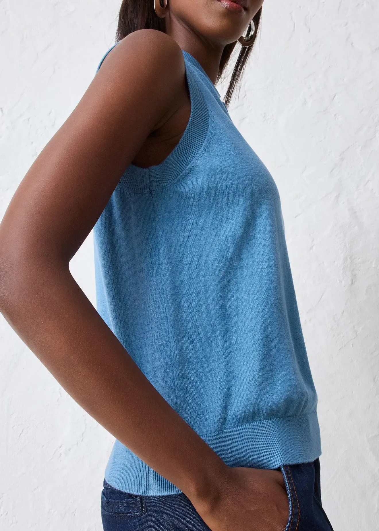 bonprix Top en fine maille avec soie et col polo|Femme Maille|Premium