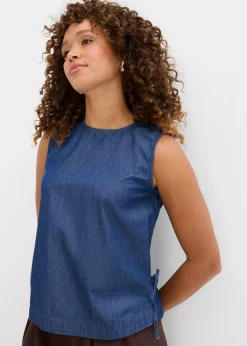 bonprix Top en jean de coton|Femme Chemisiers|T-Shirts & Tops