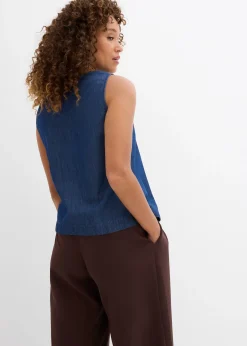 bonprix Top en jean de coton|Femme Chemisiers|T-Shirts & Tops