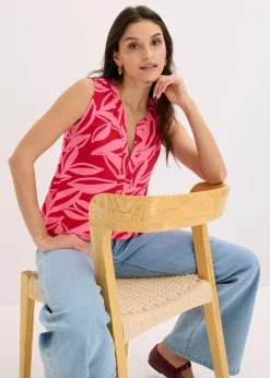 bonprix Top en jersey viscose doux|Femme T-Shirts & Tops