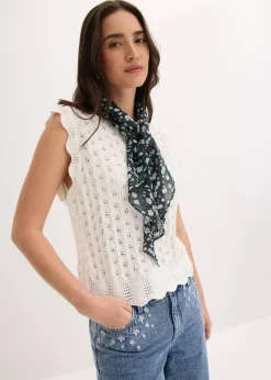 Femme bonprix Maille|T-Shirts & Tops|Top en maille 100% coton