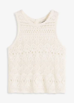 Femme bonprix Maille|T-Shirts & Tops|Top en maille ajourée