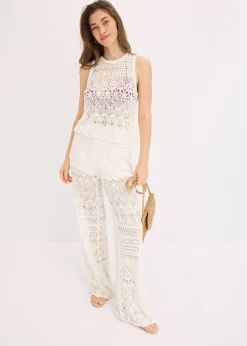 Femme bonprix Maille|T-Shirts & Tops|Top en maille ajourée