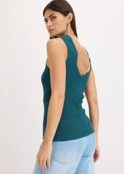 bonprix Top en maille avec un lien brillant|Femme Maille|T-Shirts & Tops