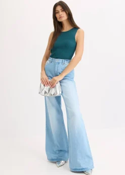 bonprix Top en maille avec un lien brillant|Femme Maille|T-Shirts & Tops