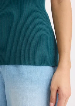 bonprix Top en maille avec un lien brillant|Femme Maille|T-Shirts & Tops