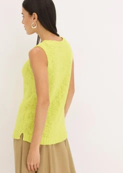 Femme bonprix Maille|T-Shirts & Tops|Top en maille coton texturée